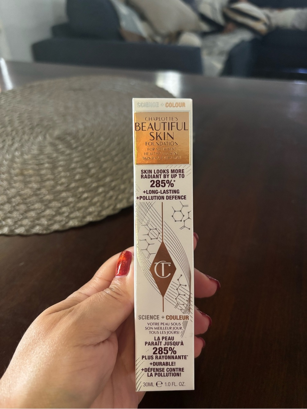Charlotte Tilbury Foundation Information Sheet - Black & White Text